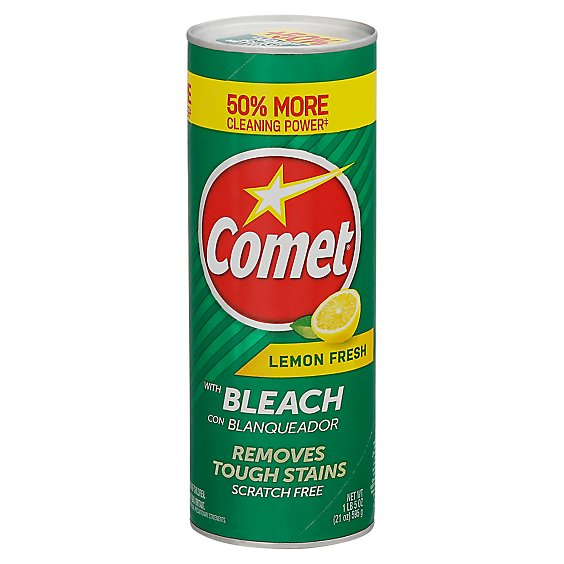Comet Cleanser Lemon Powder With Bleach - 21 Oz