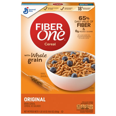Fiber One Cereal Bran Original - 19.6 Oz - Image 1