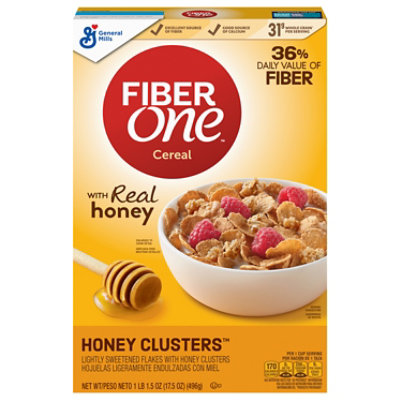 Fiber One Honey Clusters Cereal - 17.5 Oz