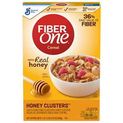 Fiber One Cereal Honey Clusters - 17.5 Oz - Image 1