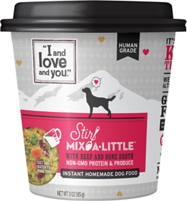 I and love and you Stir Mix A Little Dog Food With Beef And Bone Broth - 3 Oz - Image 2