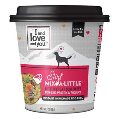 I and love and you Stir Mix A Little Dog Food With Beef And Bone Broth - 3 Oz - Image 1