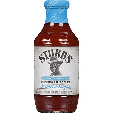 Stubb's Simply Sweet Reduced Sugar BBQ Sauce - 18 Oz - Image 2