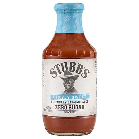 Stubb's Simply Sweet Reduced Sugar BBQ Sauce - 18 Oz