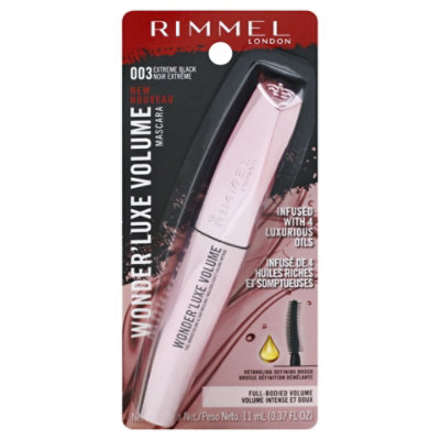 Rimmel Wonderluxe Vol Mascara Ext Blk - 0.37 Fl. Oz. - Image 3