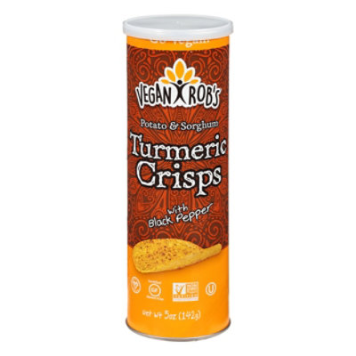 Veganrobs Crisps Turmeric Pepper - 5 Oz