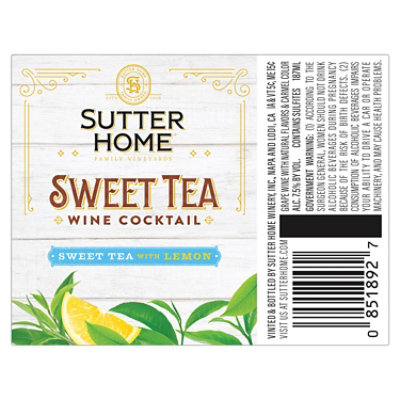 Sutter Home Sweet Tea - 8.4 Fl. Oz. - Image 3