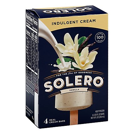Solero Ice Cream Bars Vanilla - 4-2.25 Fl. Oz. - Image 1