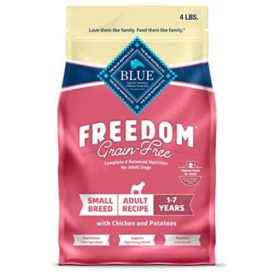 Blue Buffalo Freedom Grain-Free Small Breed Chicken & Potatoes Dry Dog Food Bag - 4 Lb - Image 1