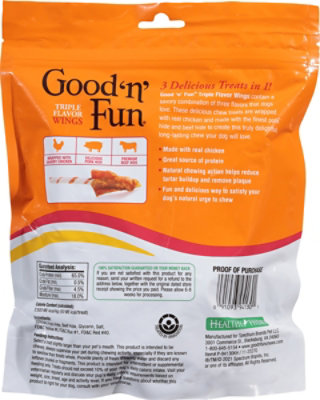 Good n Fun Dog Snacks Triple Flavor Wings - 12 Oz - Image 5