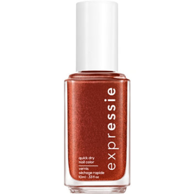 essie expressie quick dry nail polish 8-free vegan shimmer bronze Misfit Right In - 0.33 Fl. Oz. - Image 1