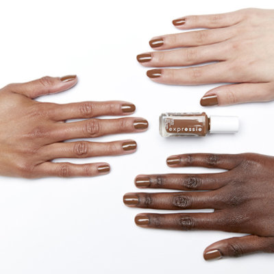 essie expressie quick dry nail polish vegan formula warm brown Cold Brew Crew - 0.33 Fl. Oz. - Image 2