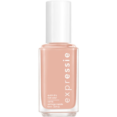 essie expressie quick dry nail polish 8-free vegan light beige Buns Up - 0.33 Fl. Oz. - Image 1