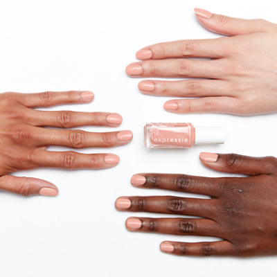 essie expressie quick dry nail polish vegan formula soft pink beige Crop Top & Roll - 0.33 Fl. Oz. - Image 2