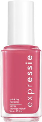 essie expressie quick dry nail polish vegan formula hot pink Crave The Chaos - 0.33 Fl. Oz. - Image 1