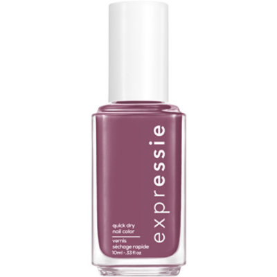 essie expressie quick dry nail polish 8-free vegan mauve purple Get A Mauve On - 0.33 Fl. Oz. - Image 1
