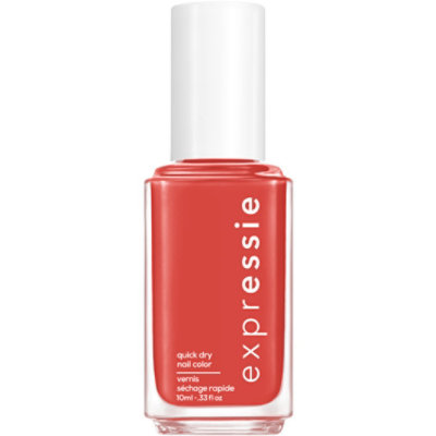 Essie Expressie 8 Free Vegan Brick Red Hustle N Bustle Quick Dry Nail Polish - 0.33 Oz - Image 1