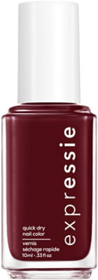 essie expressie quick dry nail polish vegan formula deep burgundy Not So Low-key - 0.33 Fl. Oz. - Image 1