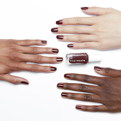 essie expressie quick dry nail polish vegan formula deep burgundy Not So Low-key - 0.33 Fl. Oz. - Image 2