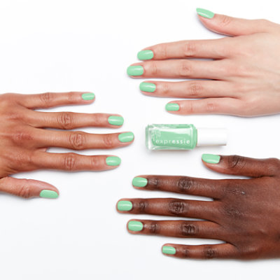 essie expressie quick dry nail polish vegan mint green Express To Impress - 0.33 Fl. Oz. - Image 2