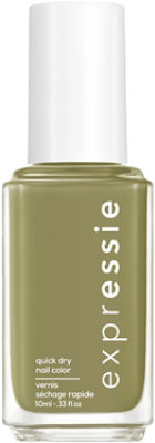 essie expressie quick dry nail polish vegan formula olive green Precious Cargo-go! - 0.33 Fl. Oz. - Image 1