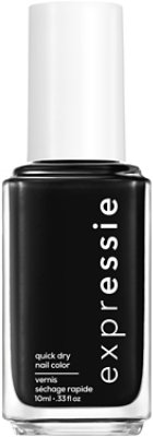 essie expressie quick dry nail polish vegan formula true black Now Or Never - 0.33 Fl. Oz. - Image 1