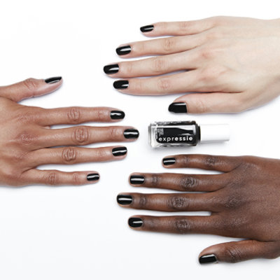 essie expressie quick dry nail polish vegan formula true black Now Or Never - 0.33 Fl. Oz. - Image 2