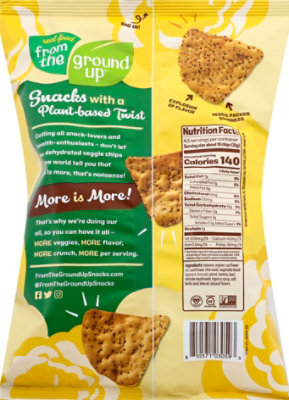 From The Ground Up Cauliflower Tortilla Chips Lime - 4.5 Oz - Image 6