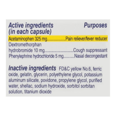 Alka-Seltzer Plus PowerMax Liquid Gels Sinus Cold & Cough 12 Hour Maximum Strength - 24 Count - Image 4