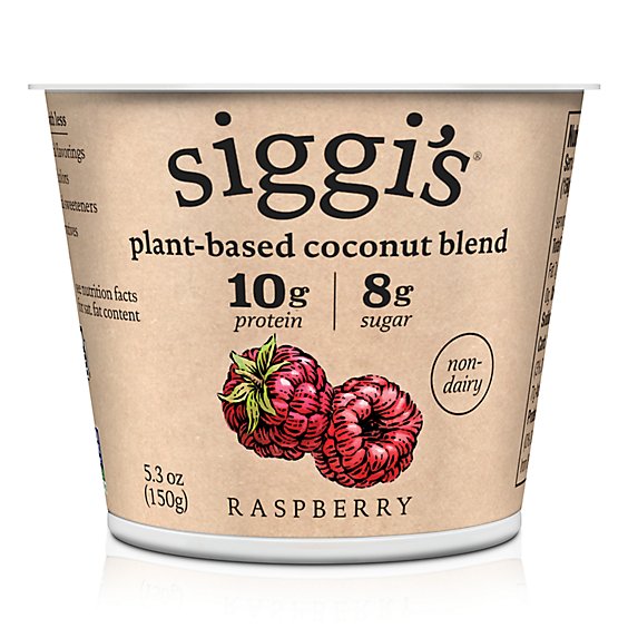 siggi's Raspberry Plant Based Coconut Blend Yogurt - 5.3 Oz