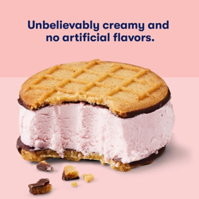 Tillamook Oregon Strawberry Ice Cream Sandwiches Individually Wrapped Multipack - 4-12 Oz - Image 4