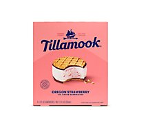 Tillamook Oregon Strawberry Ice Cream Sandwiches 4 Count - 12 Oz
