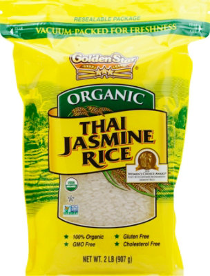 Golden Star Organic Rice Thai Jasmine - 2 Lb - Image 2