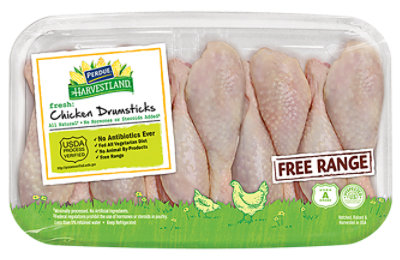 Harvestland Chicken Drumsticks Free Range No Antibiotics Ever - 2.00 LB - Image 1