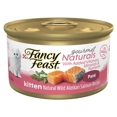 Fancy Feast Gourmet Naturals Wild Alaskan Salmon Wet Cat Food - 3 Oz - Image 1