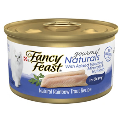 Fancy Feast Gourmet Naturals Rainbow Trout Wet Cat Food - 3 Oz - Image 1