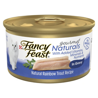 Fancy Feast Cat Food Wet Gourmet Naturals Rainbow Trout - 3 Oz
