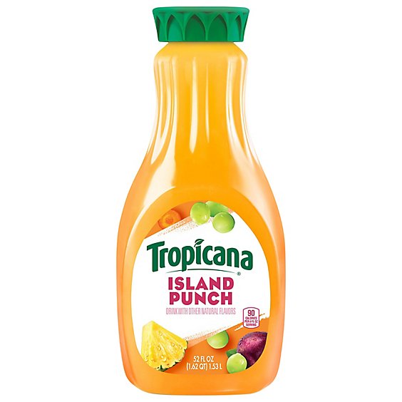 Tropicana Juice Drink Pasteurized Island Punch - 52 Fl. Oz.
