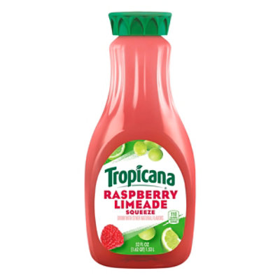 Tropicana Juice Drink Pasteurized Raspberry Lime 52 Fl. Oz. Albertsons