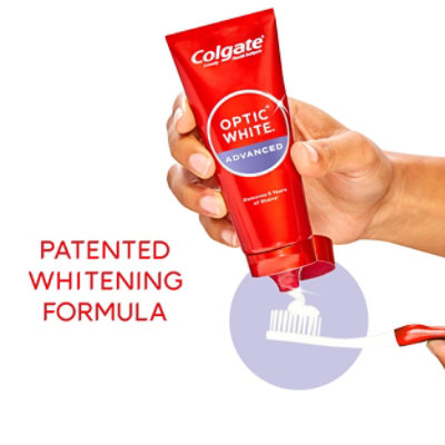 Colgate Optic White Advanced Teeth Whitening Toothpaste Sparkling White - 3.2 Oz - Image 4