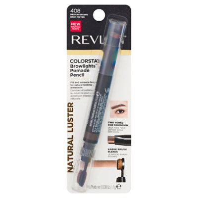 Revlon Color Stay Browlights Pomade Pencil Medium Brown - 0.038 Oz