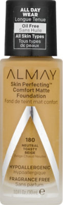 Almay Skin Perfecting Foundation Comfort Matte Neutral Toasty Beige - 1 Fl. Oz. - Image 2