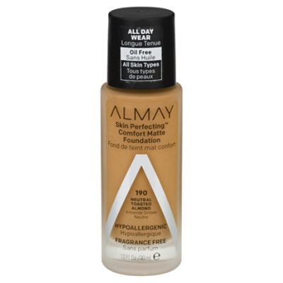 Almay Skin Perfecting Foundation Comfort Matte Natural Toasted Almond - 1 Fl. Oz. - Image 1