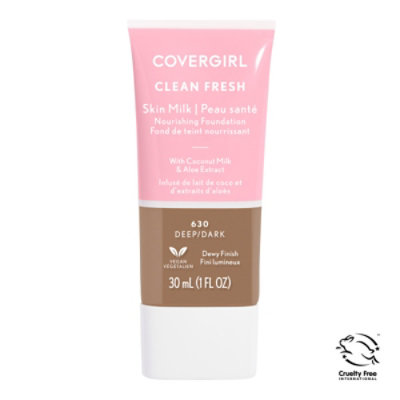 COVERGIRL Clean Fresh Deep/Dark Skin Milk Foundation - 1 Fl. Oz. - Image 1