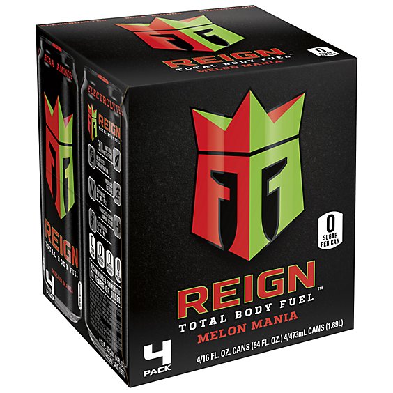 Reign Total Body Fuel Melon Mania Performance Energy Drink - 4-16 Fl. Oz.