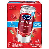 Ocean Spray Sparkling Juice Cocktail Cranberry - 4-11.5 Fl. Oz. - Image 2