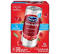 Ocean Spray Sparkling Juice Cocktail Cranberry - 4-11.5 Fl. Oz.