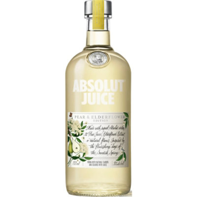 Absolut Vodka Juice Pear Elderflower - 750 Ml