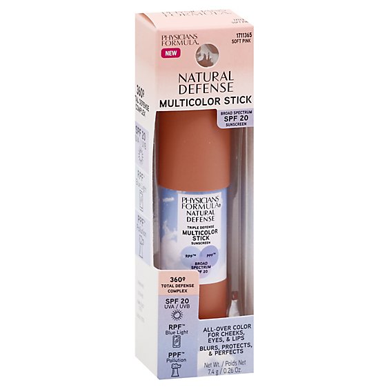 Physicians Formula Nat Def 3in1 Clr Stk Sft Pink - 0.26 Oz - jewelosco Physicians Formula Nat Def 3in1 Clr Stk Sft Pink - 0.26 Oz - jewelosco