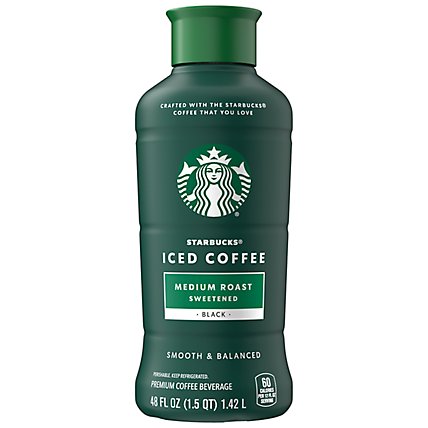 Starbucks Lightly Sweetened Premium Iced Coffee Beverage Bottle - 48 Fl. Oz. - Image 2
